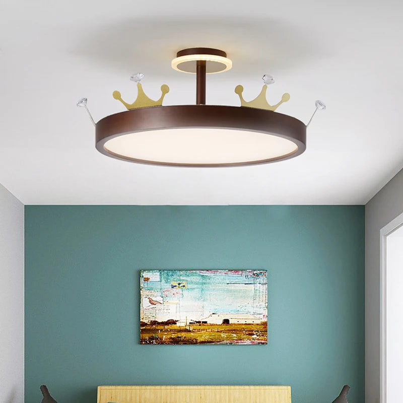 lustre nordique créatif couronne oiseau pour chambre enfants