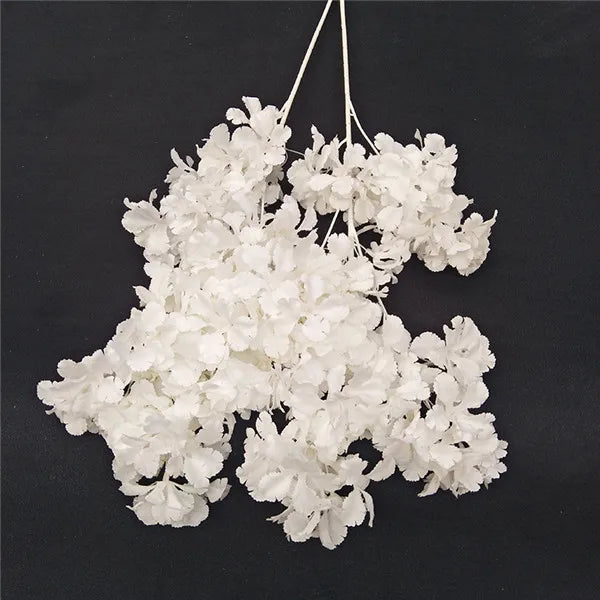 fleurs artificielles hortensia gypsophile pour décoration mariage