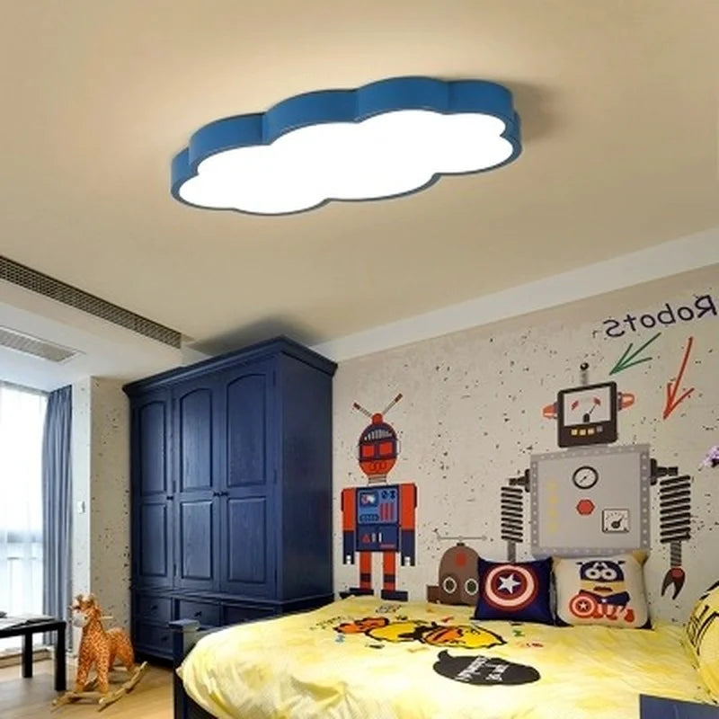 plafonnier led moderne en forme de nuage pour décoration intérieure