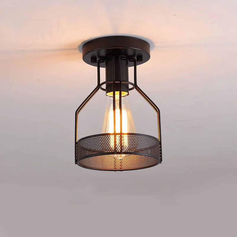 plafonnier rétro vintage lampe industrielle pour hôtel bar restaurant