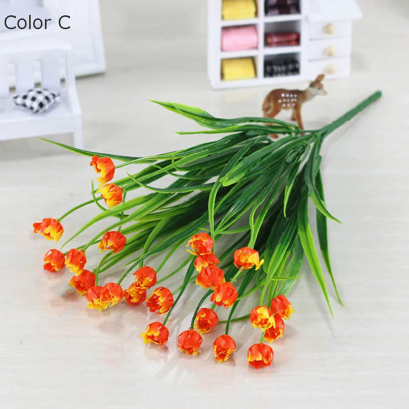 bouquet de mini tulipes artificielles pour décoration de printemps