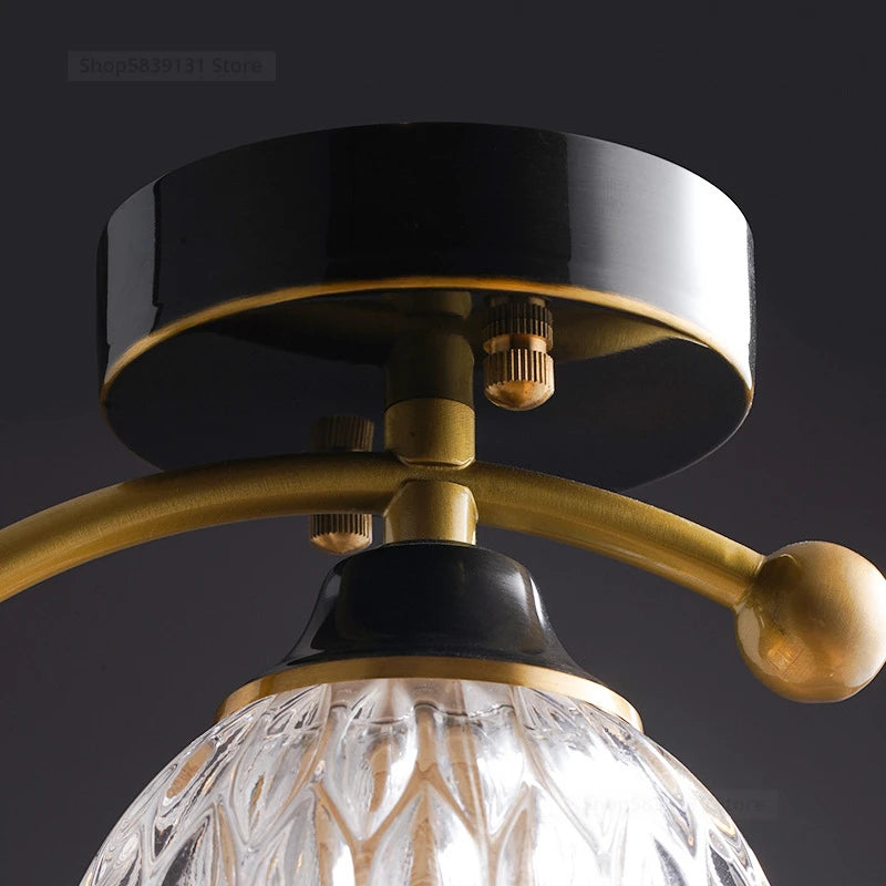 plafonnier led nordique simple en cristal éclairage moderne décoratif