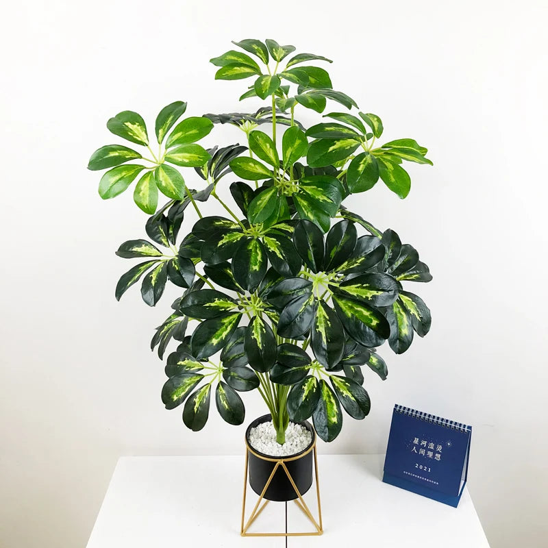 plantes tropicales artificielles monstera feuillage décoratif pour intérieur extérieur