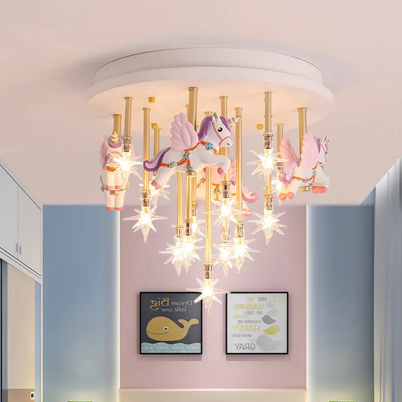 suspension lumineuse enfantine pour chambre à coucher amusante