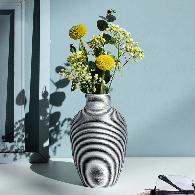 vase en céramique moderne pour décoration intérieure de fleurs