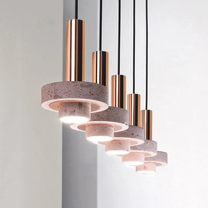 suspension design en pierre pour intérieur créatif et élégant