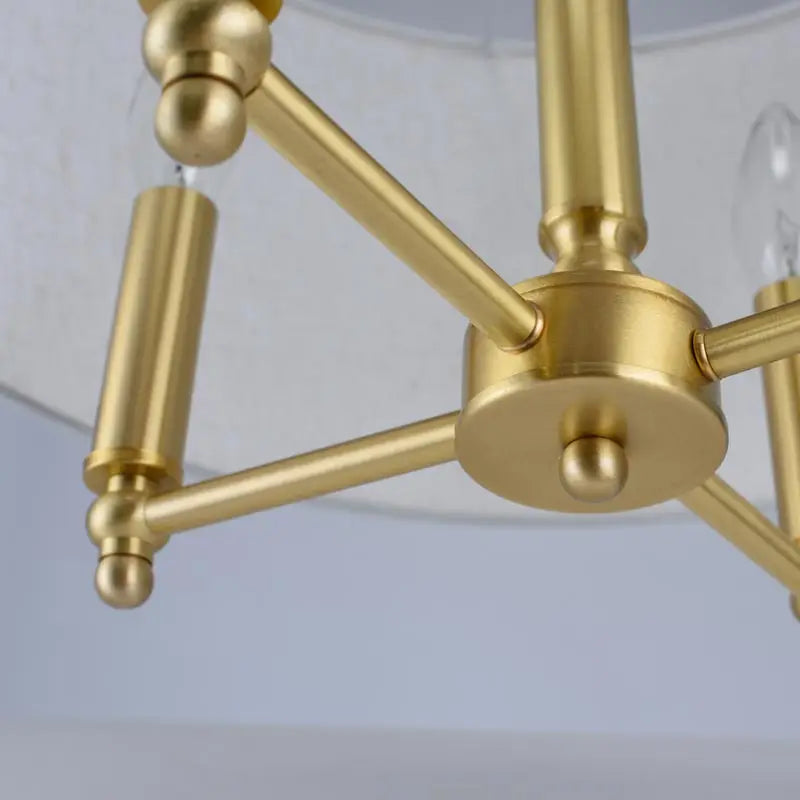 lustre en cuivre véritable pour décoration moderne intérieure