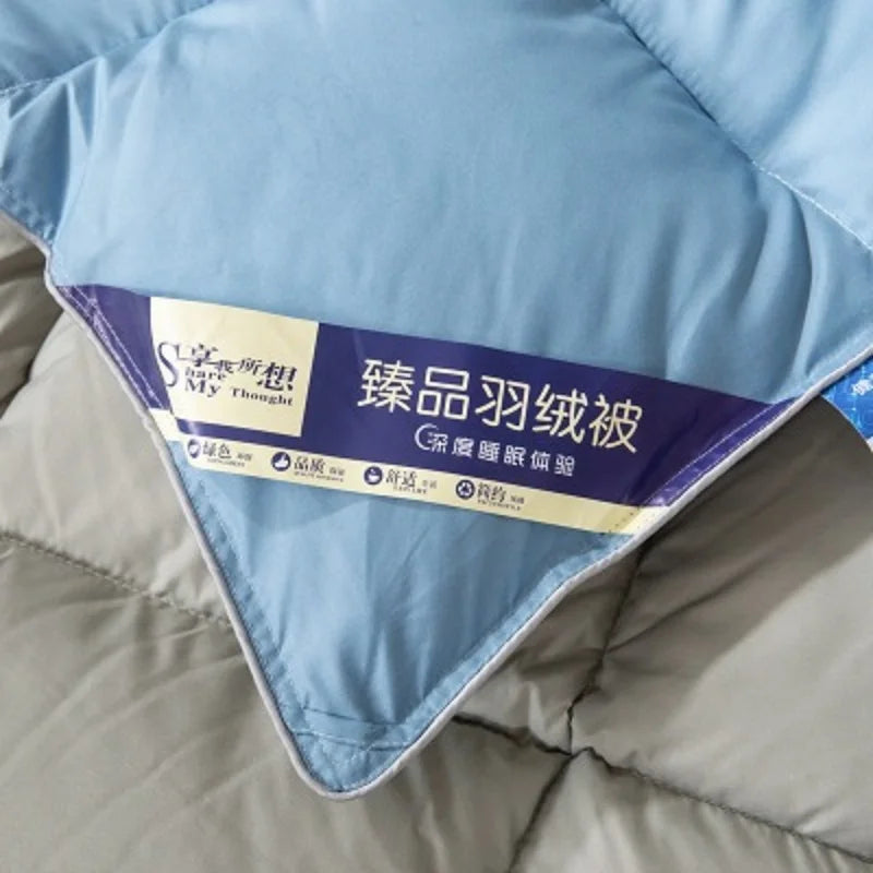 couette 100 pourcent duvet d'oie quatre saisons confort optimal hiver