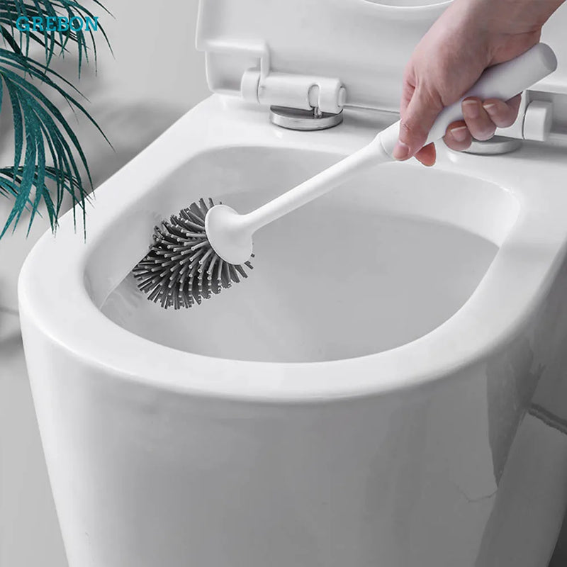 porte-brosse autonettoyant en silicone pour salle de bain