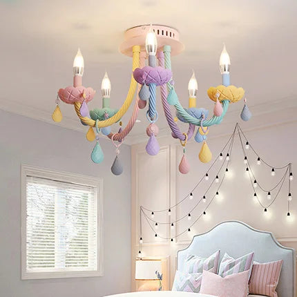 plafonnier moderne pour chambre d enfants avec douilles lumineuses