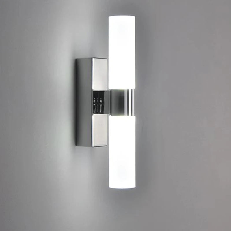 Lumière de miroir LED en acier inoxydable pour salle de bains AC85-265V 6W