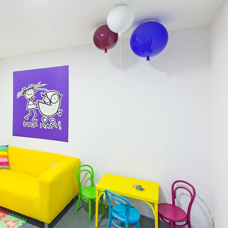 D200mm Colorful balloon light, Kid bedroom lamp, household living room kindergarten bar ceiling lamps