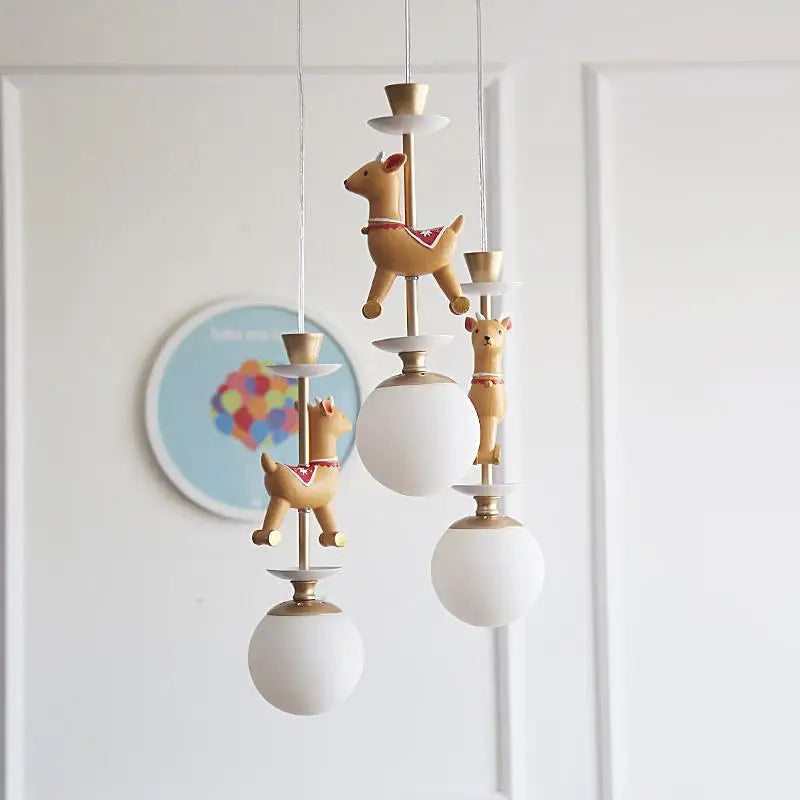 lampe de chevet suspendue en bois moderne pour enfants