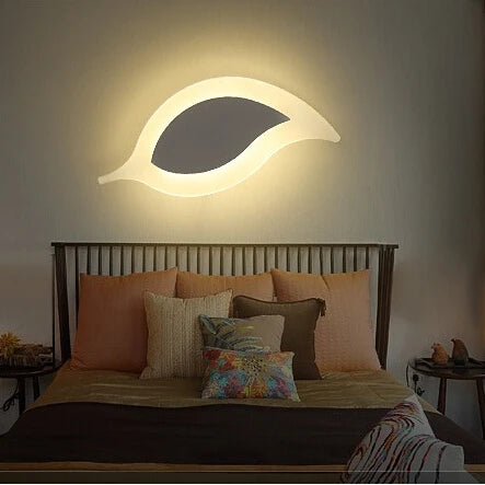 applique murale led moderne feuille surface montée pour décoration maison