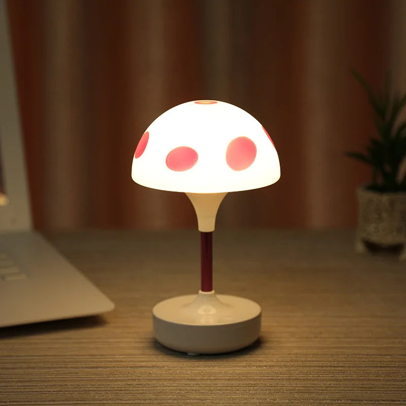 lampe de table tactile usb champignon led pour enfants