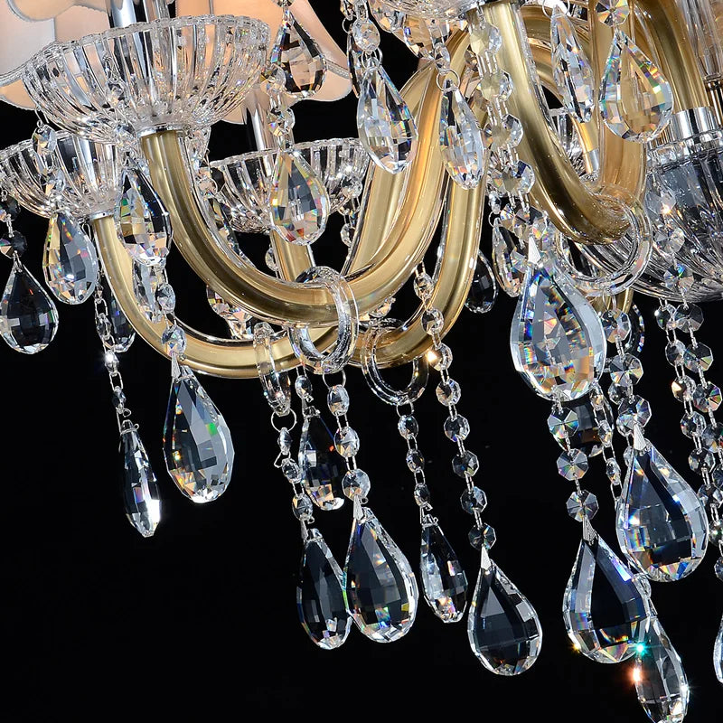 lustre moderne en cristal pour un éclairage élégant et raffiné