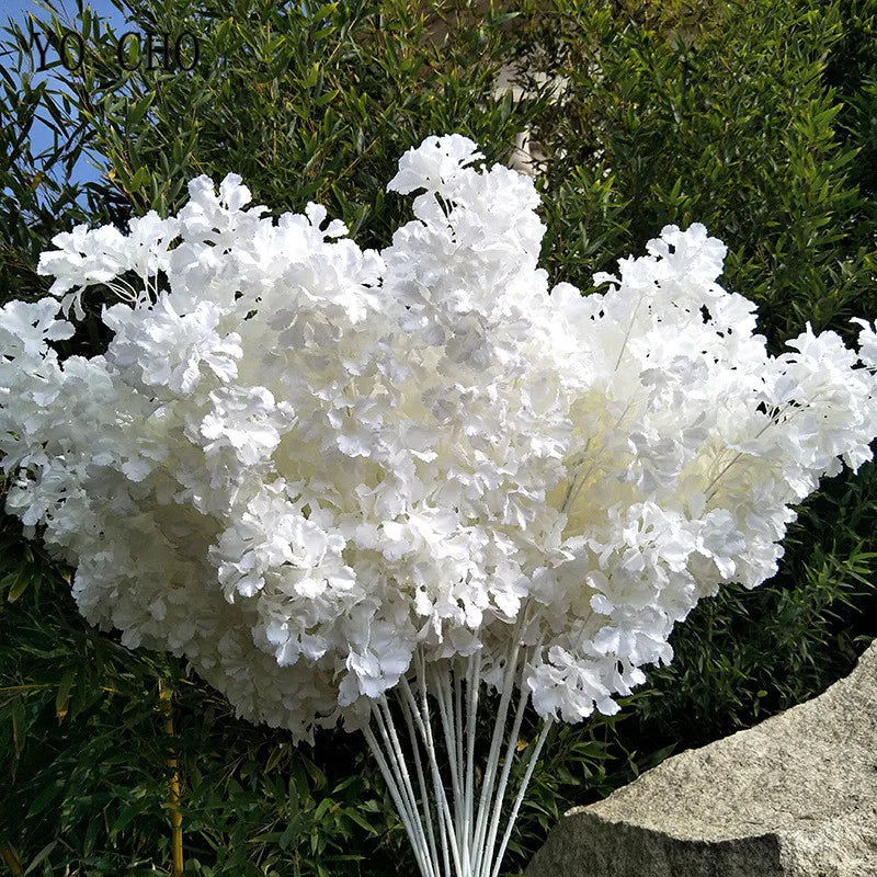 fleurs artificielles hortensia gypsophile pour décoration mariage