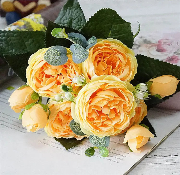 beau bouquet de fleurs artificielles pour mariage et décoration