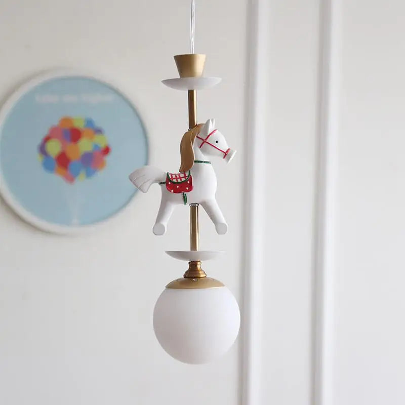 lampe de chevet suspendue en bois moderne pour enfants