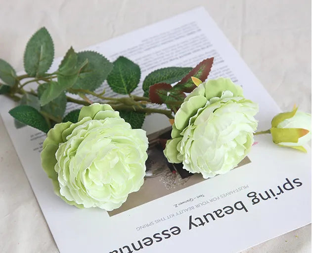 bouquet de fleurs artificielles roses pour décoration de mariage