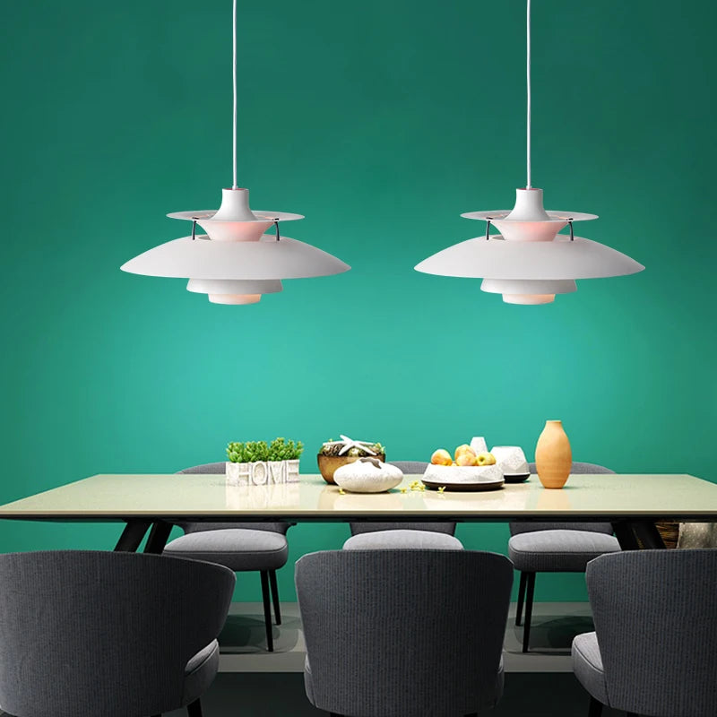 lustre moderne style industriel minimaliste en forme de soucoupe volante