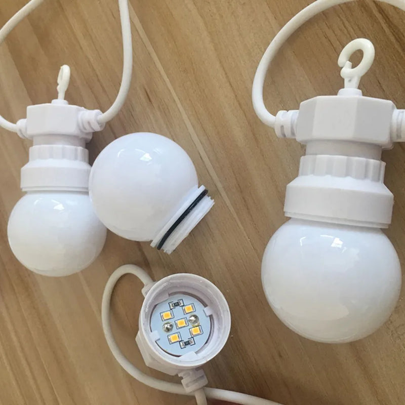 guirlande lumineuse led festoon globe étanche pour événements extérieurs