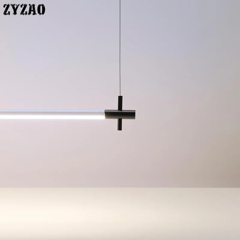 suspension moderne à bande led design minimaliste pour divers espaces