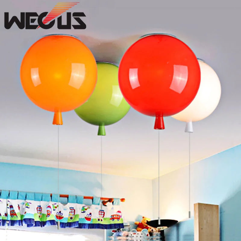 D200mm Colorful balloon light, Kid bedroom lamp, household living room kindergarten bar ceiling lamps