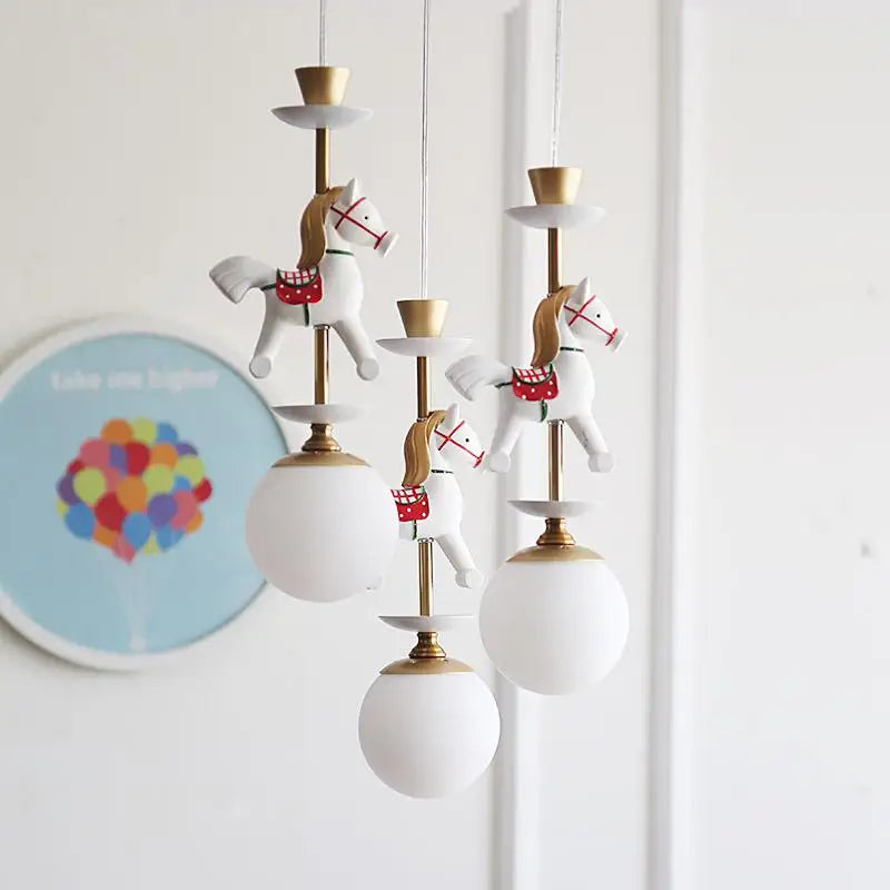 lampe de chevet suspendue en bois moderne pour enfants