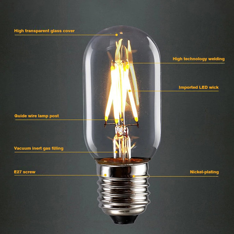 ampoule led rétro vintage en verre type filament