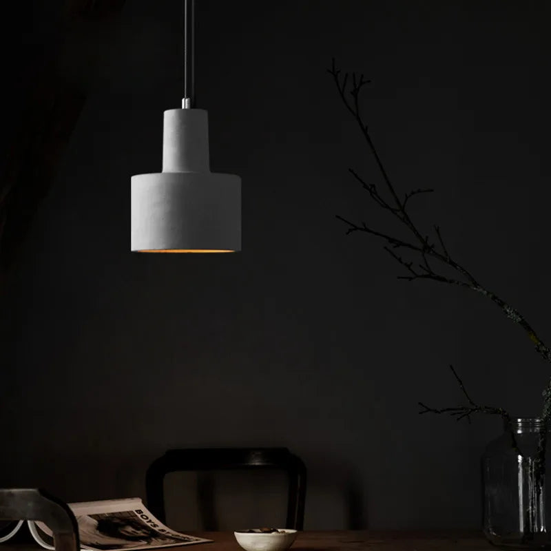 "gzmj suspension industriel luminaire vintage ciment pour bar café"