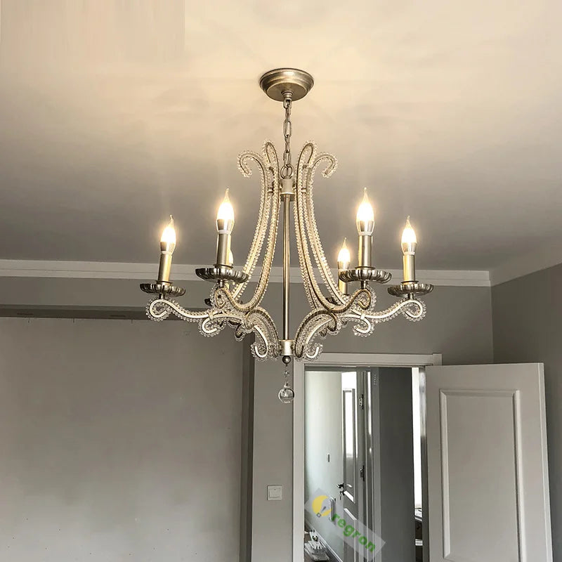 lustre en cristal rétro pour un éclairage tendance intérieur