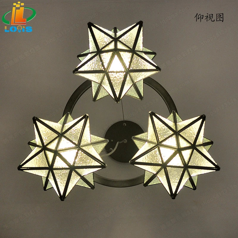 lustre pentacle créatif pour bar restaurant et intérieur