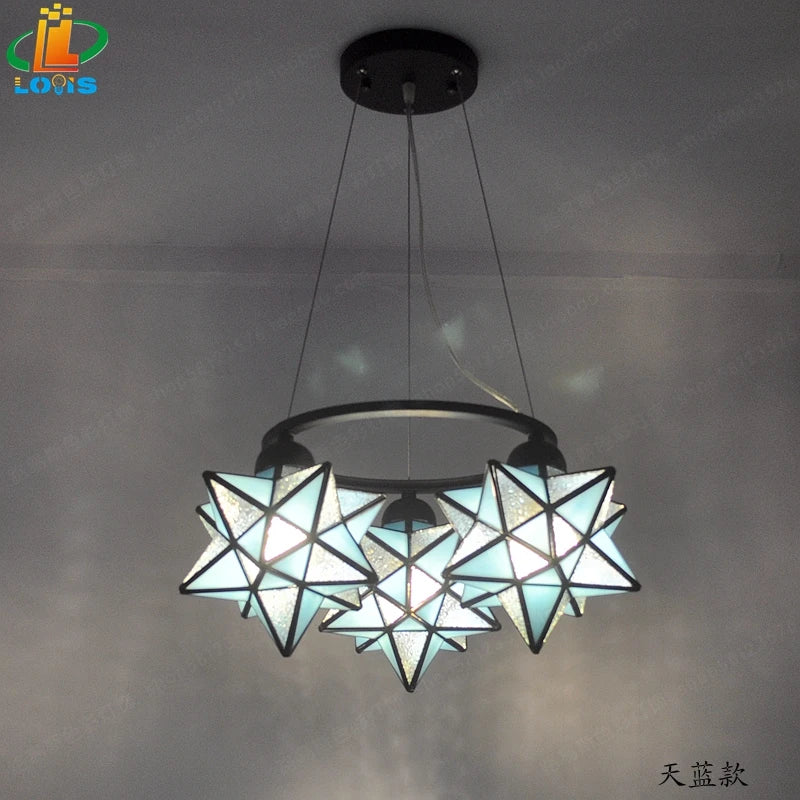 lustre pentacle créatif pour bar restaurant et intérieur