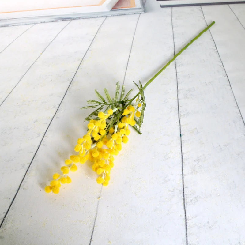 branche d'acacia fleurs artificielles pour décoration intérieure mariage