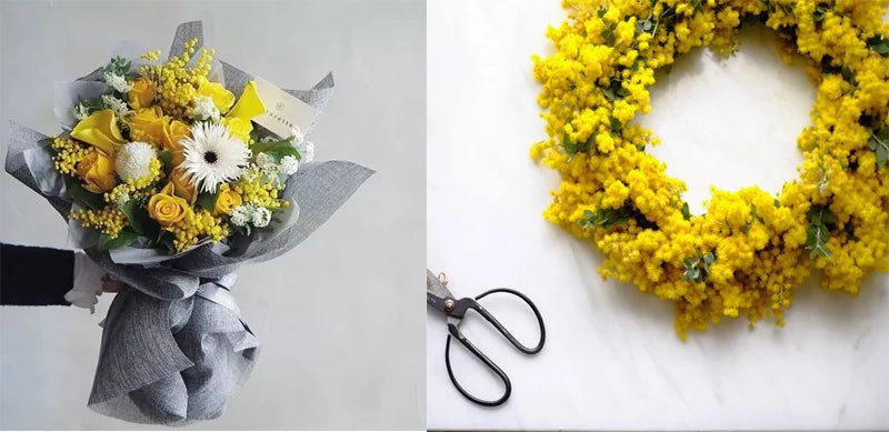 branche d'acacia fleurs artificielles pour décoration intérieure mariage