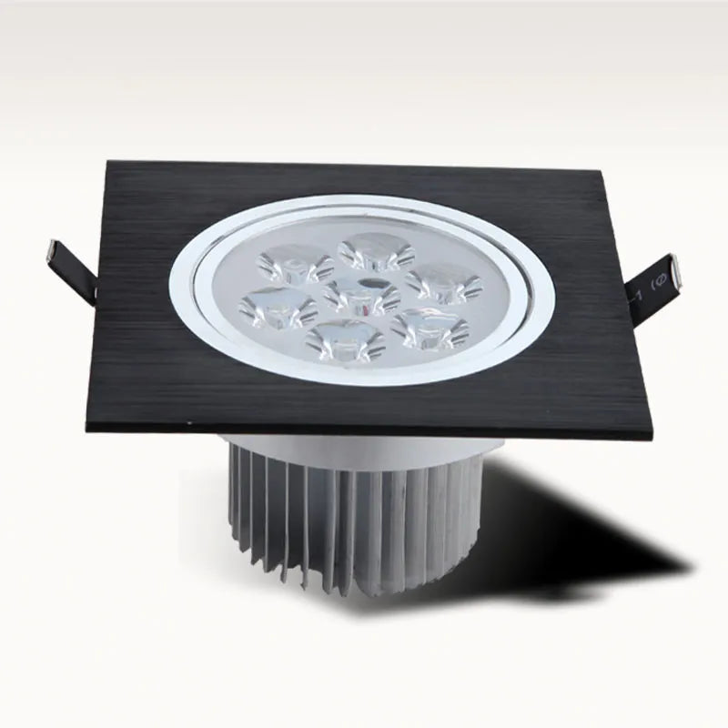 led dimmable downlight encastré carré intérieur pilote