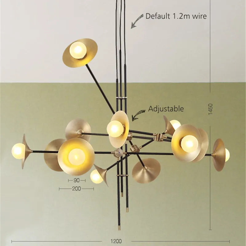 lustre créatif nordique design moderne pour décoration intérieure