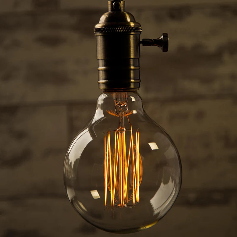 ampoule vintage edison à filament lot de six pièces