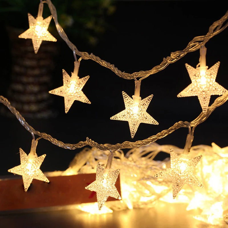 guirlande lumineuse étoile led pour Noël et fêtes