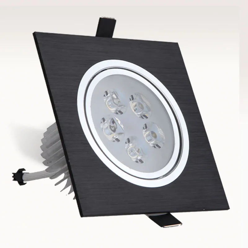 led dimmable downlight encastré carré intérieur pilote