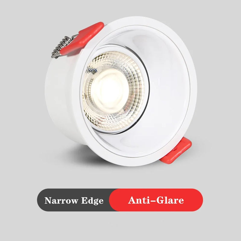 spot led encastré dimmable anti-éblouissement pour intérieur