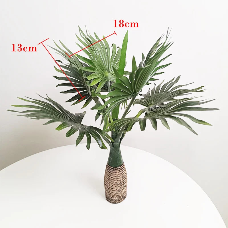 palmier artificiel monstera tropical pour décoration intérieure en pot