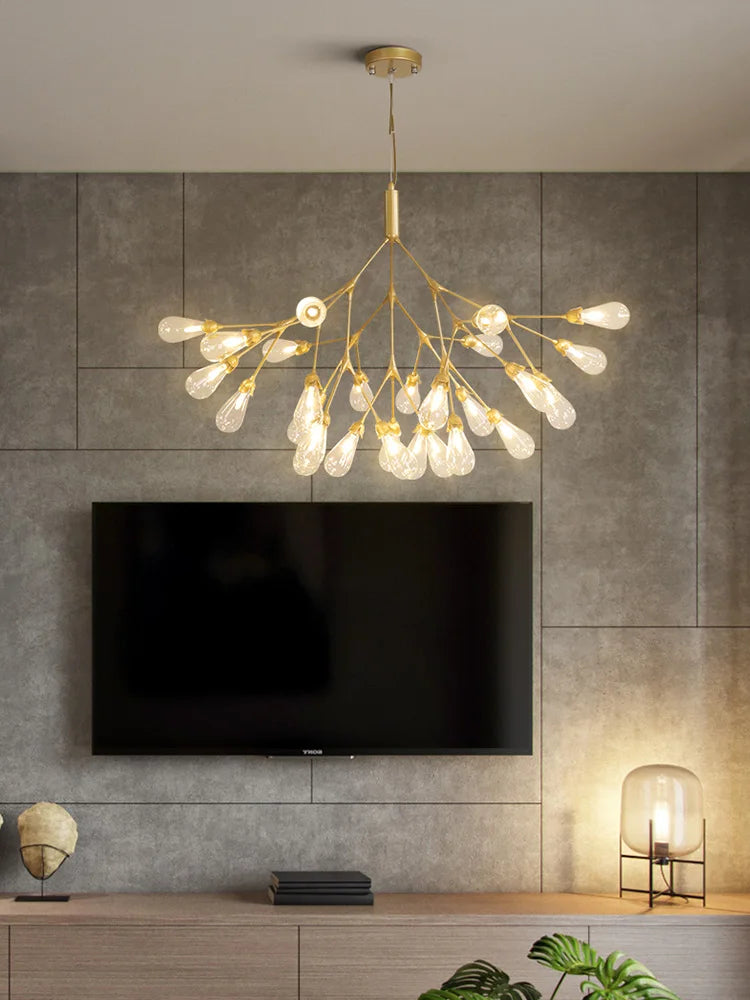 lustre luciole design post-moderne pour intérieur élégant et créatif