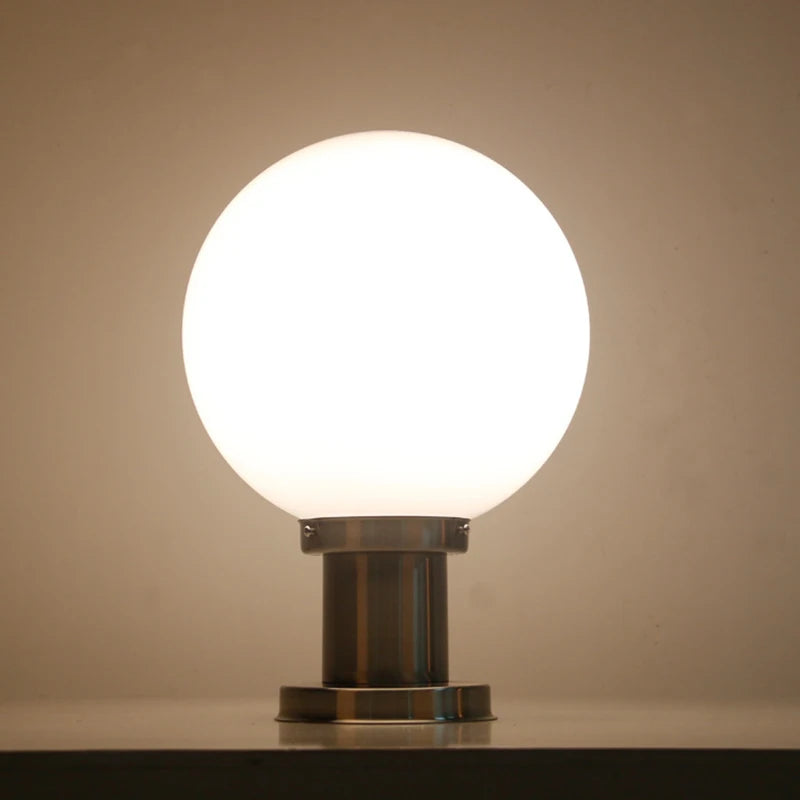 lampe pilier extérieur boule étanche pour éclairage décoratif