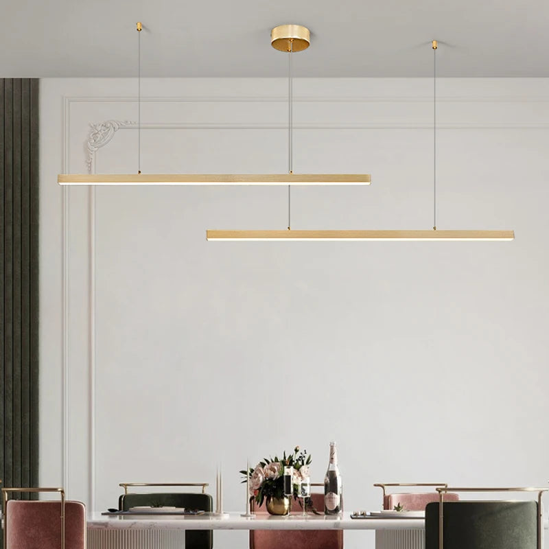 lustre moderne minimaliste pour une ambiance chaleureuse et design