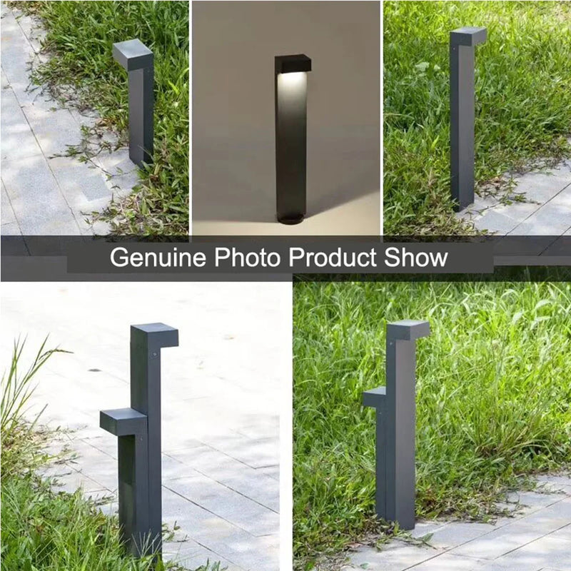 lumière moderne en aluminium pour jardin et chemin extérieur