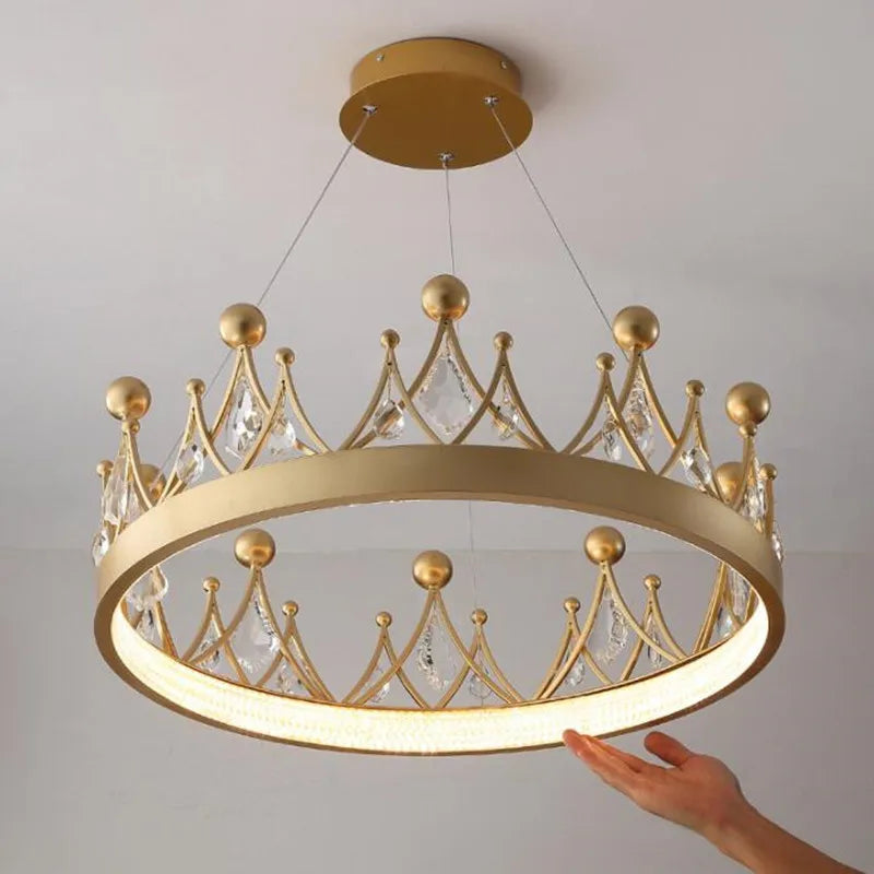 lustre moderne en cristal design nordique pour éclairage intérieur