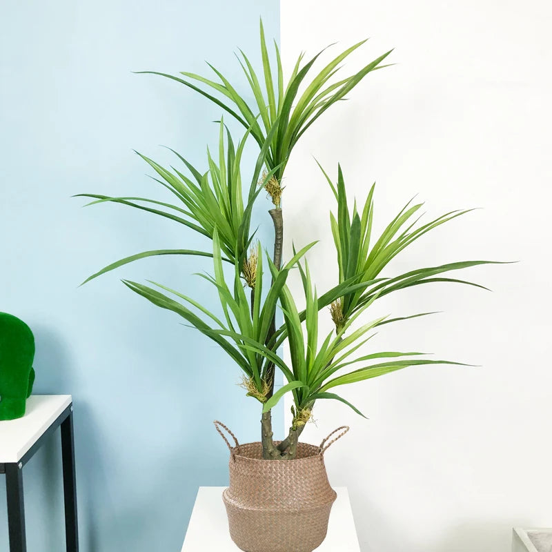 plantes artificielles dracaena arbre tropical en pot décoration intérieure