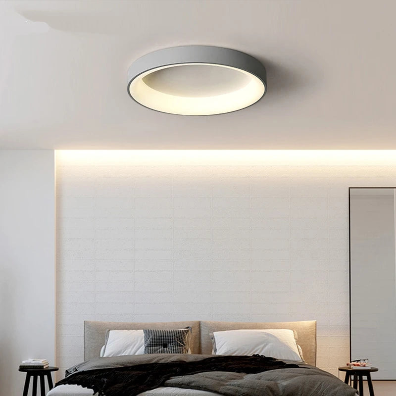 plafonnier led rond minimaliste moderne nordique lumineux